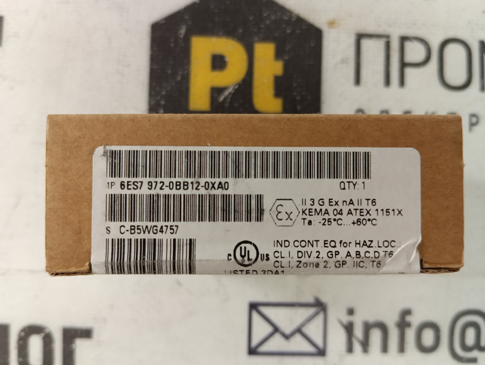 Siemens 6ES7972-0BB12-0XA0 новое