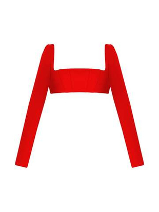 Кроп-топ с длинными рукавами