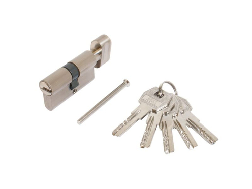 Цилиндр. механизм Стандарт MAX60 (30*30В) SN 5кл перф.ключ/верт никель матовый