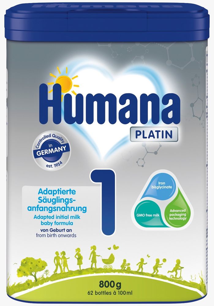 Купить Начальная молочная смесь Humana Platin 1 с 0 до 6 месяцев 800 г в Казахстане