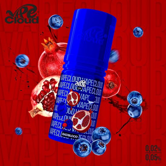 VAPE CLOUD BadBlood Ice - Гранат с черникой со льдом 0.02 %