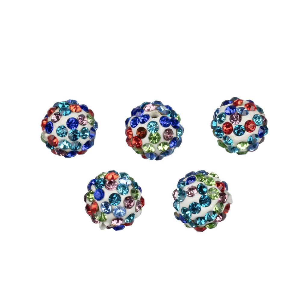 Бусина "Zlatka" пластик BWM-10 10 мм 5 шт радужный