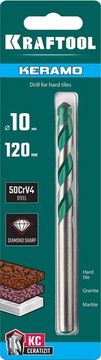KRAFTOOL Keramo, 10 х 120 мм, тв.сплав КС, сверло по керамограниту (29175-120-10)