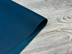 Моринга цв. Синий / Moringa Grain Blue Sea, толщ. 1,2-1,4 мм, натуральная кожа