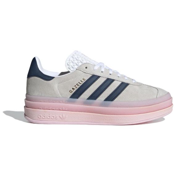 adidas originals GAZELLE BOLD Кроссовки для скейтбординга Низкие Серо-розовые Женские
