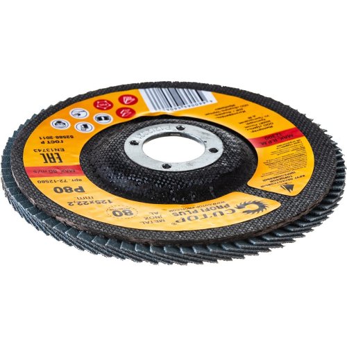 Диск лепестковый Cutop Profi Plus 125*22.2  P80   72-12580