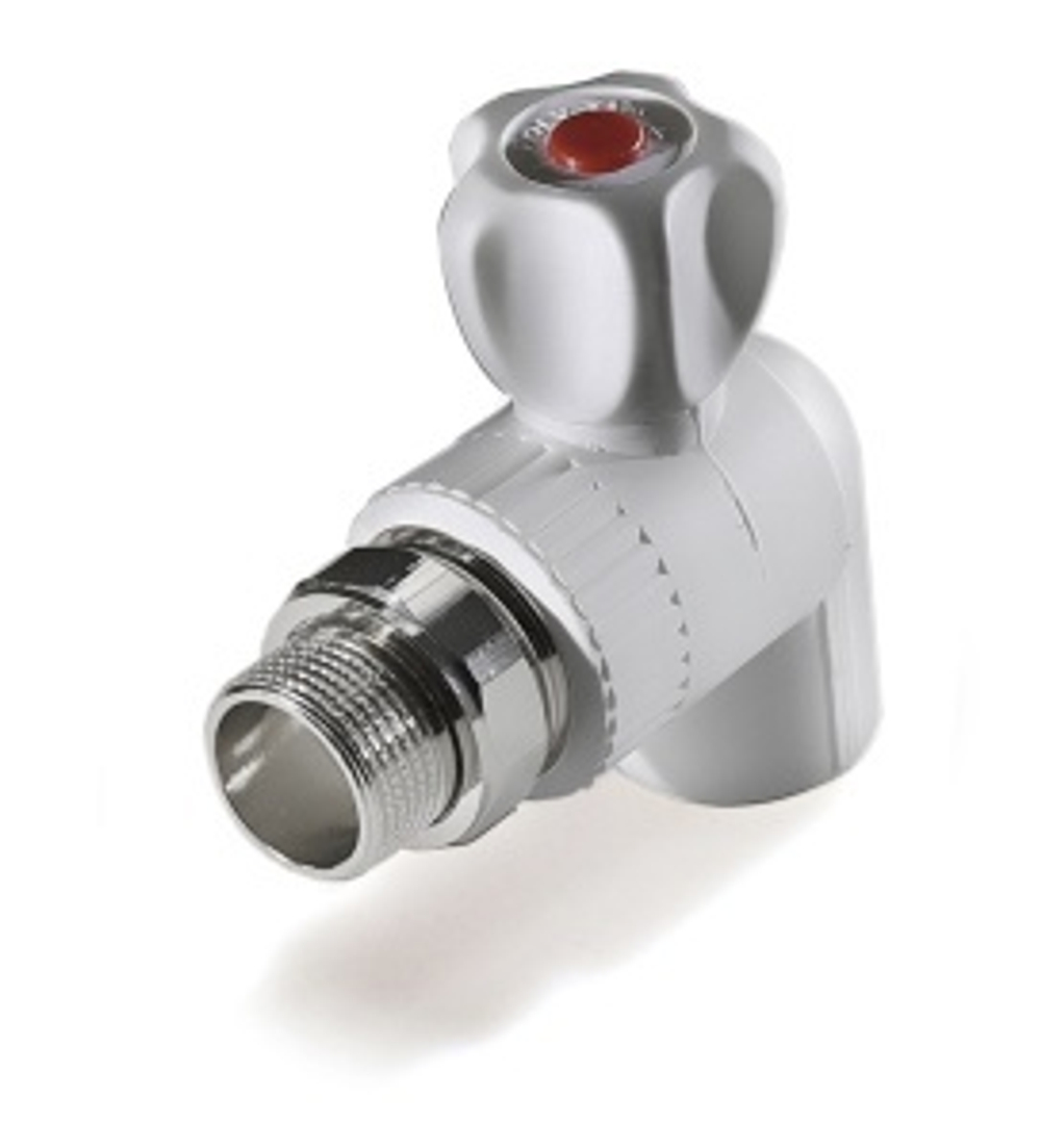 Кран шаровой для радиатора угловой 20х1/2 "Valfex" (10/60)