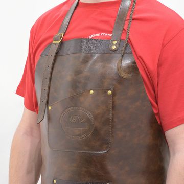 Фартук защитный, RUBANKOV, модель 3, тёмно-коричневый блестящий