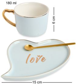 MUG-403/1 Чайная пара «Любовь»