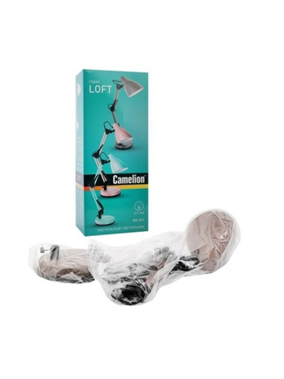 Светильник KD-331 C26 настол. 230В 40Вт E27 тауп Camelion 13873