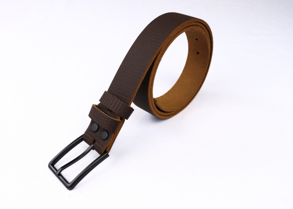 Ремень темный шоколад + Плита Геккон