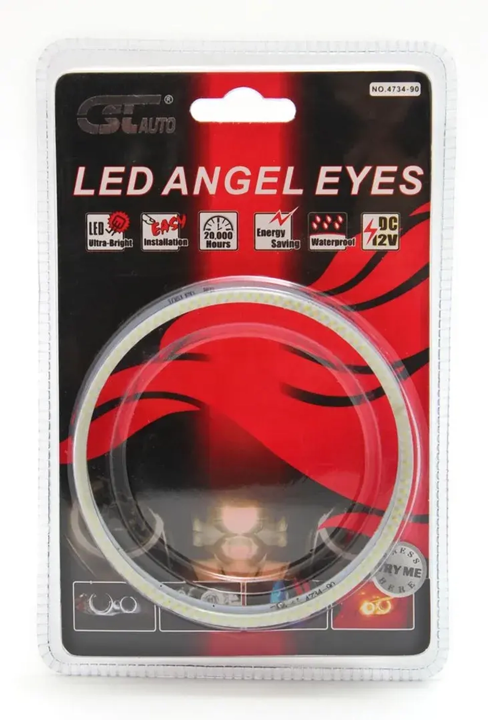 Подсветка ''Ангельские глазки''-диодные CSL-4734-90мм 4,5W (white) 2шт KING CSL-4734-90мм