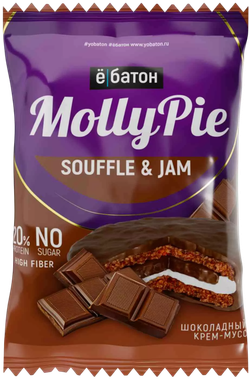 Ёбатон Molly Pie Souffle and Jam 50 г , Печенье