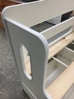 Кровать с ящиком Манеж ЛДСП белый/белый (ладе) 800*1600