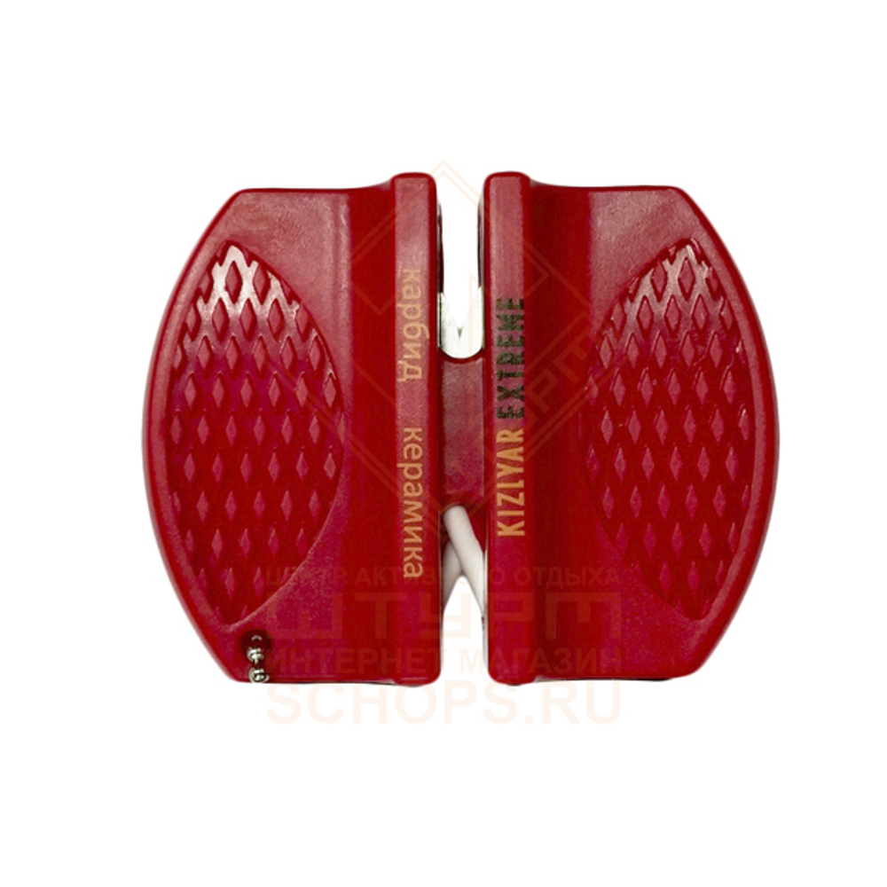 Точилка Kizlyar Supreme RZR-05А двухсторонняя бабочка, Red
