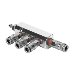 WDK-85MB Разветвитель пневматический с увеличенной пропускной способность, вход со штекером, 4 выход