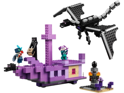 Конструктор LEGO Minecraft 21264 Дракон и корабль Эндера