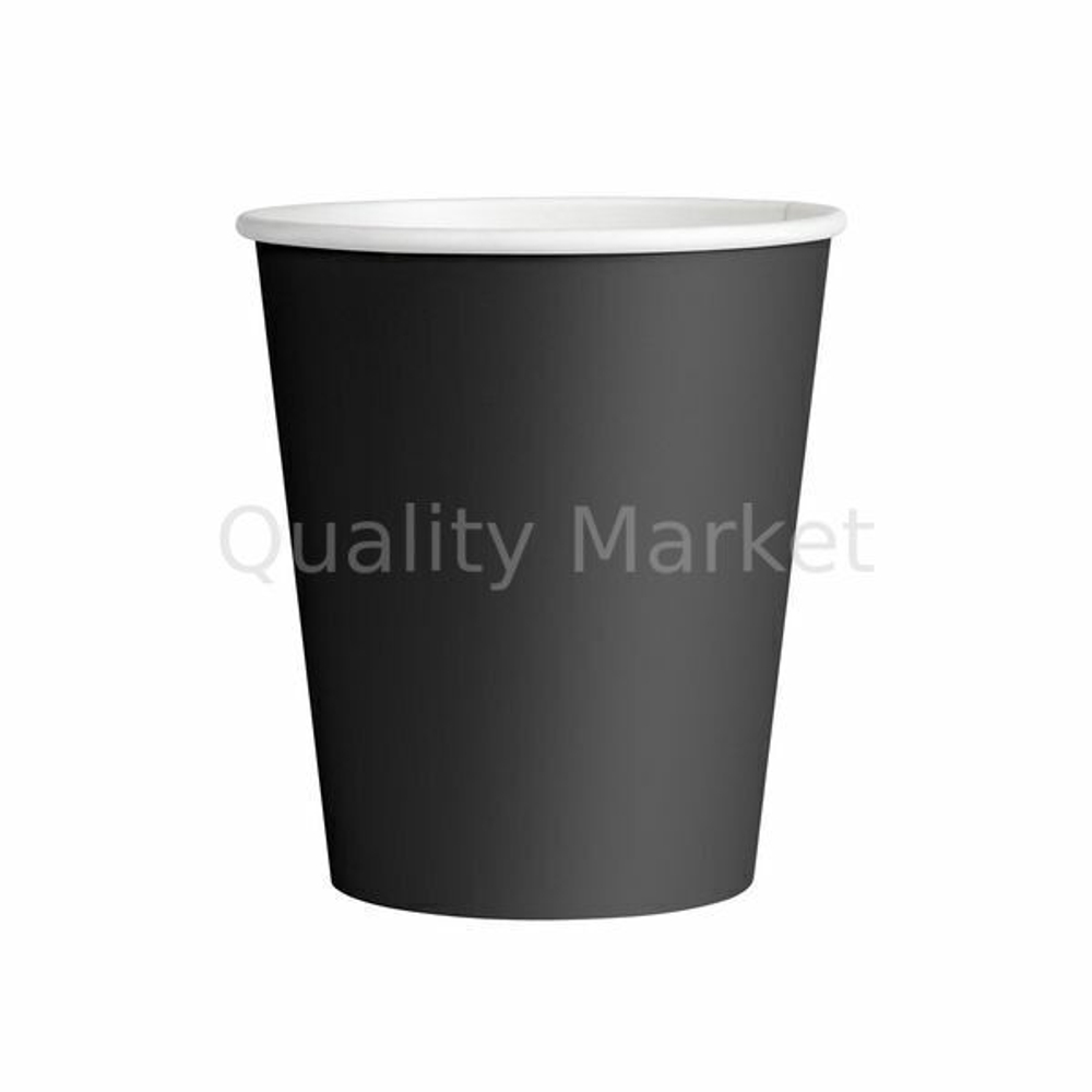 Стакан бумажный 250мл "Black" (50шт/упак)