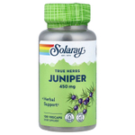 Solaray, True Herbs, можжевельник, 450 мг, 100 вегетарианских капсул