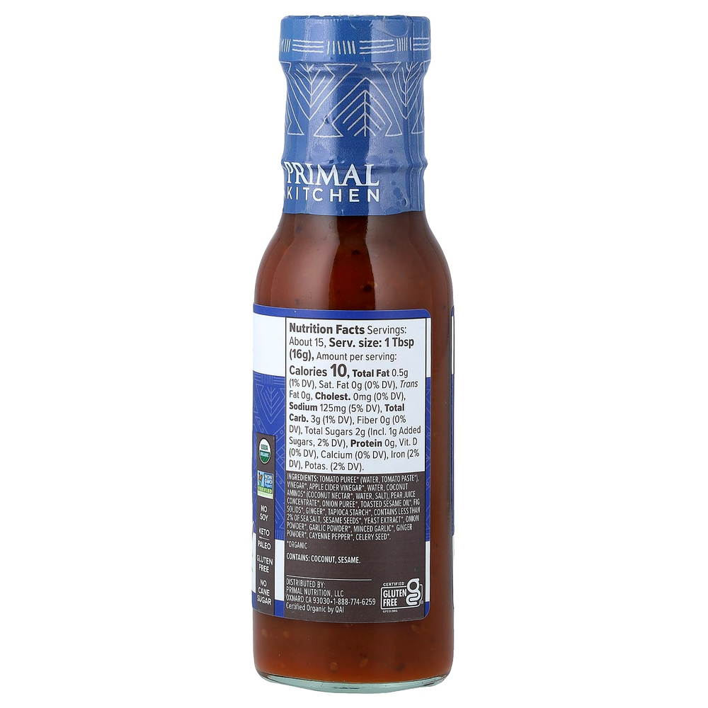Primal Kitchen, Соус для барбекю в корейском стиле, 241 г (8,5 унции)