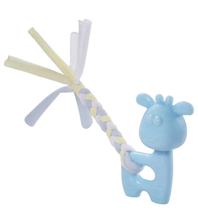 Игрушка для щенков из термопластичной резины "Олененок", голубой, 100/185мм, серия PUPPY, Triol