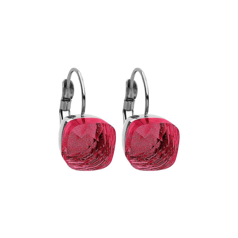 Серьги Qudo Firenze fuchsia 304177 R/S