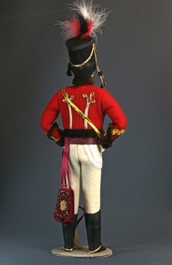 Кукла коллекционная гусар Денис Давыдов, 19 век, Россия