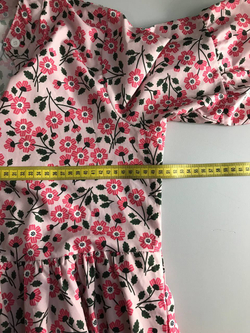 Платье длинное с красивым принтом, маркировка L, визуально на 48 размер