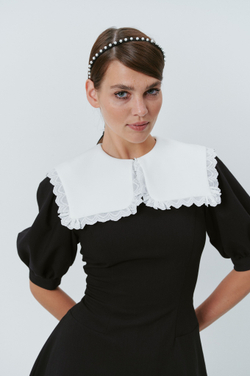 Ободок-чокер с мелким жемчугом