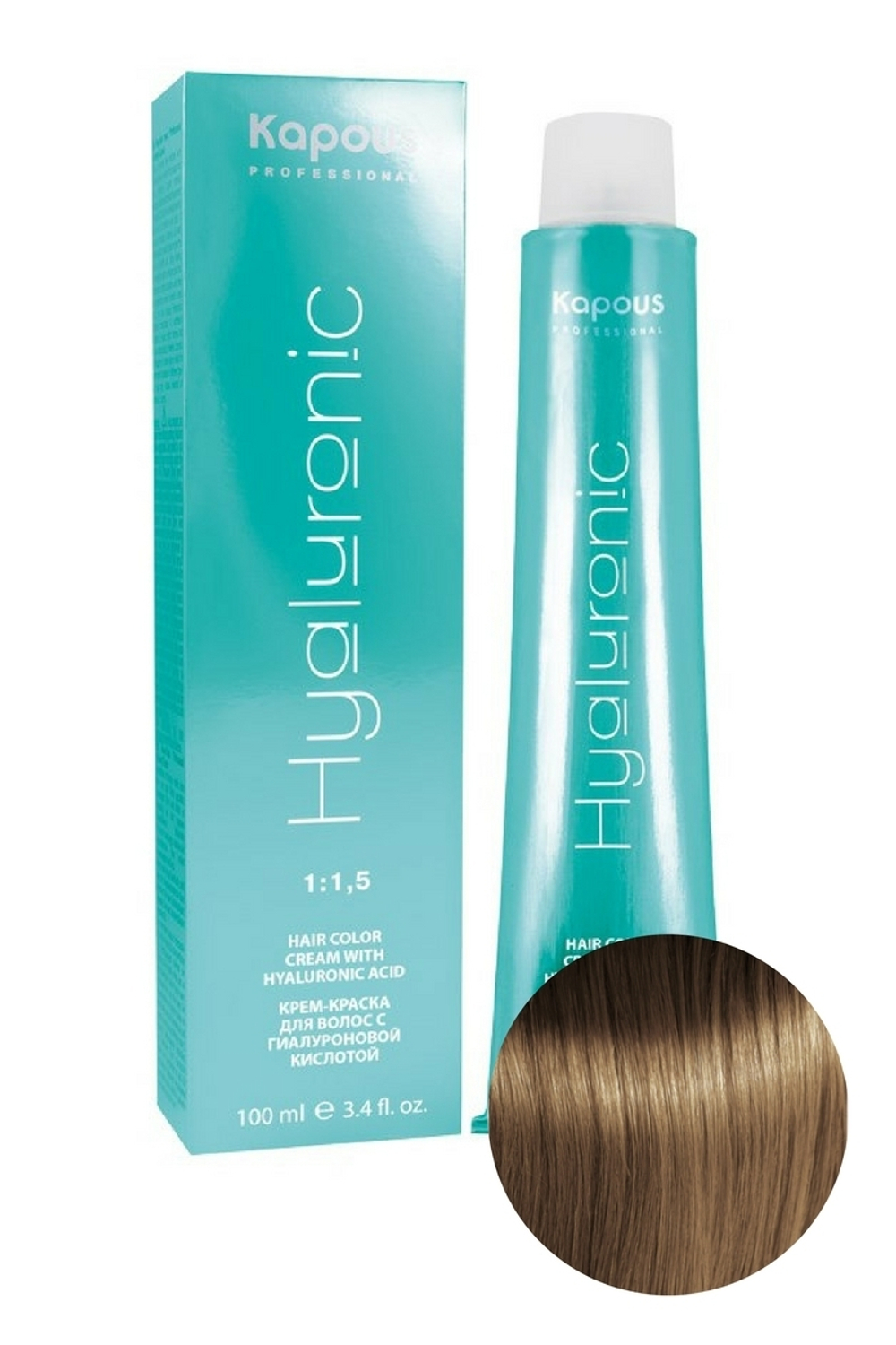 HY 7.3 Блондин золотистый Крем-краска с Гиалуроновой кислотой 100мл