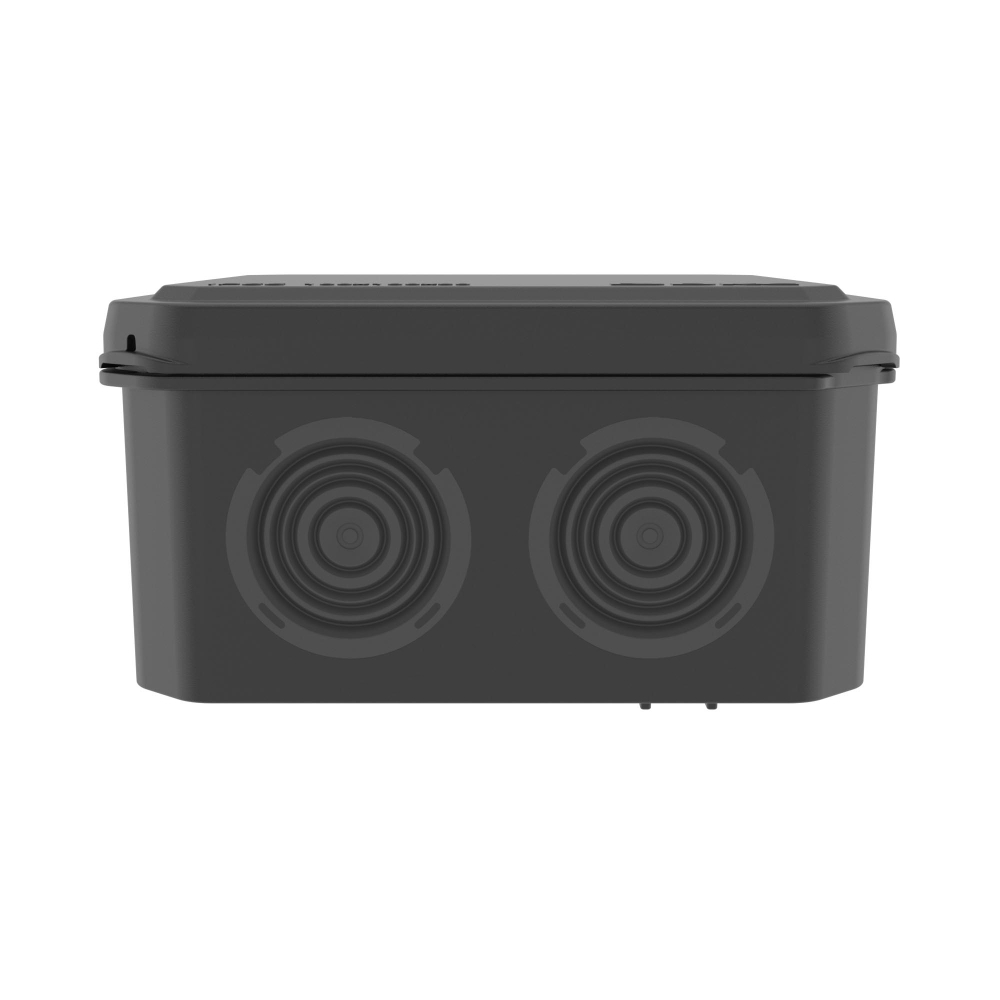 Коробка ответвительная с 8+2 кабельными вводами д.25/20 мм, IP55,100х100х50 мм,черный