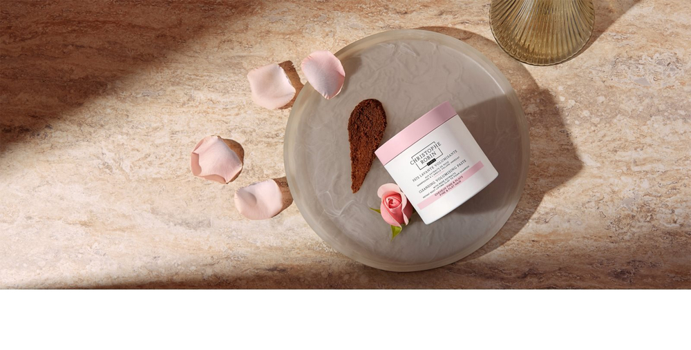 Christophe Robin Cleansing Volumizing Paste with Rose Extract - отшелушивающий шампунь для увеличения объема волос /   250  ml  / GTIN 5056379589689