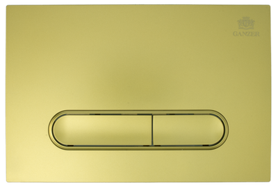 Кнопка для инсталляции с ПЛОСК. клав. (МАТ. ЗОЛОТО)  GANZER  (24/1шт)
