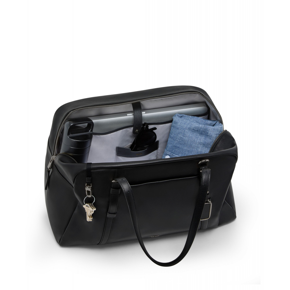 Сумка дорожная кожаная Oaklynn/Black Gunmetal