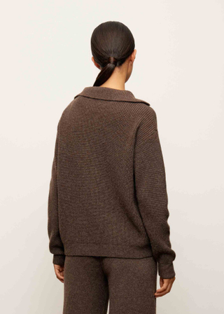 Джемпер с застёжкой TATUM, шоколадный