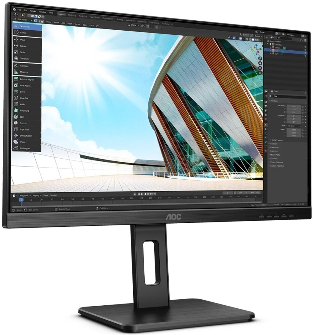 Монитор AOC 27;; U27P2 3840x2160 IPS LED 60Гц 4ms HDMI DisplayPort