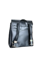 Рюкзак- сумка офисная из экокожи QOZA, черный