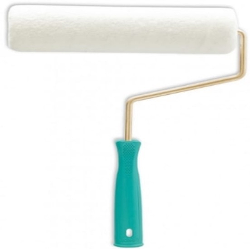 Валик малярный Ø70 мм 200 мм №20 бюгель 8 мм велюровый с ручкой Dekor 1065