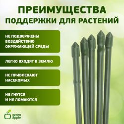 GCSB-11-75 GREEN APPLE Поддержка металл в пластике стиль бамбук 75cм o 11мм 5шт (Набор 5 шт) | GREEN APPLE