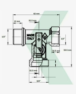 Bugatti Кран трёхпроходной 1/2 х 3/4 х 1/2