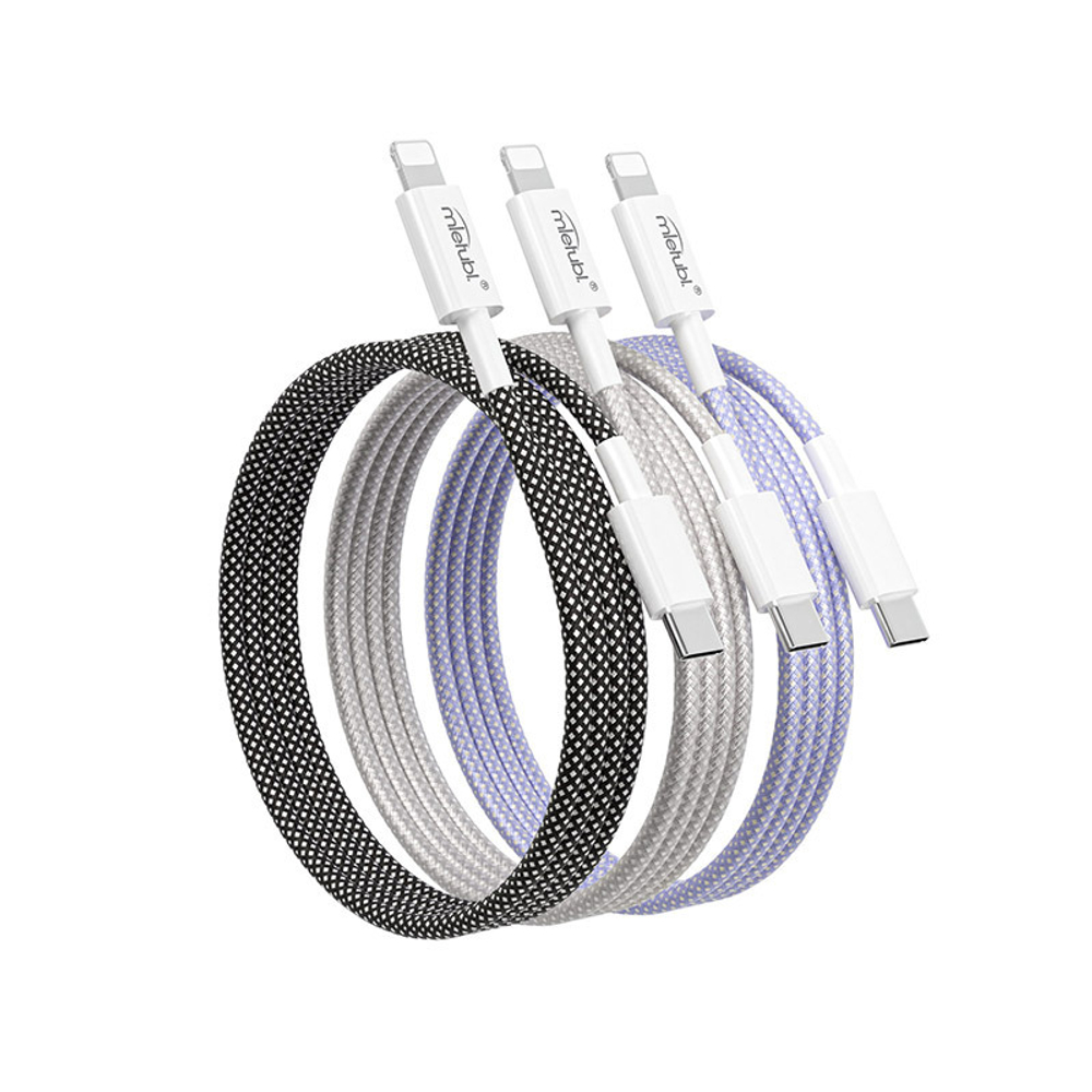 Кабель Mietubl MTB-DCTLPD05 Type-C-Lightning PD27W 4A 1м Braided Black