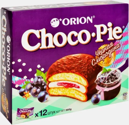 Пирожное Черная смородина Choco Pie 360г