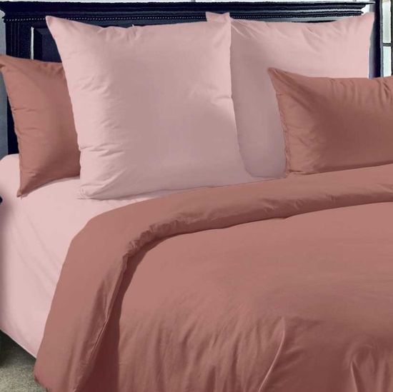 Евро комплект постельного белья Летний закат перкаль