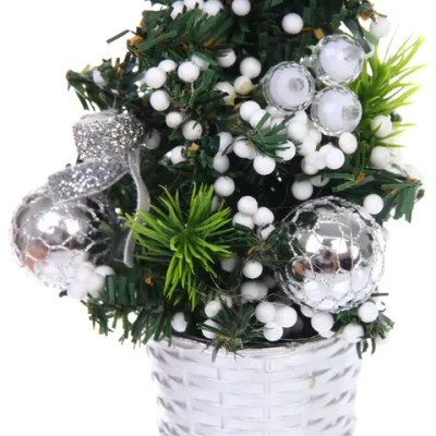 Елка в горшке «Волшебная красавица» 20 см, Серебро