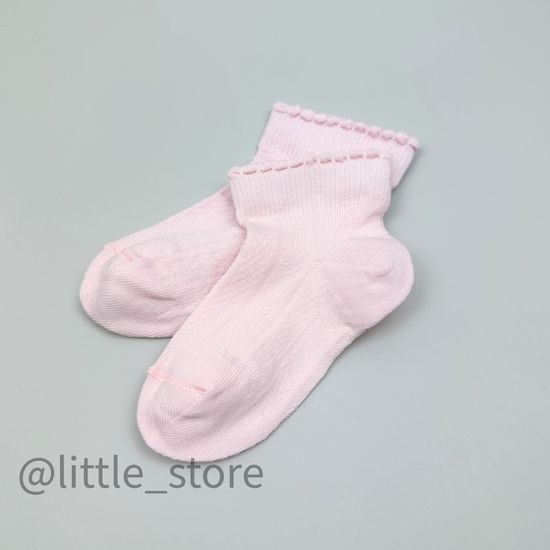 Носочки хлопковые для девочки, Розовые