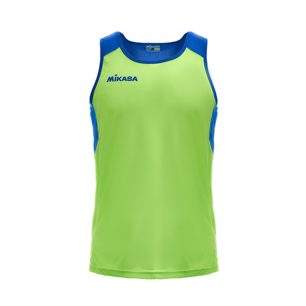 СЦ*Майка для пляж. вол. муж. MIKASA MT5041-038-3XL, р.3XL, 100% полиэстер, салатово-голубой