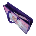 Папка с ручками А4, пластик, на молнии, 80мм, микс 12 дизайнов.