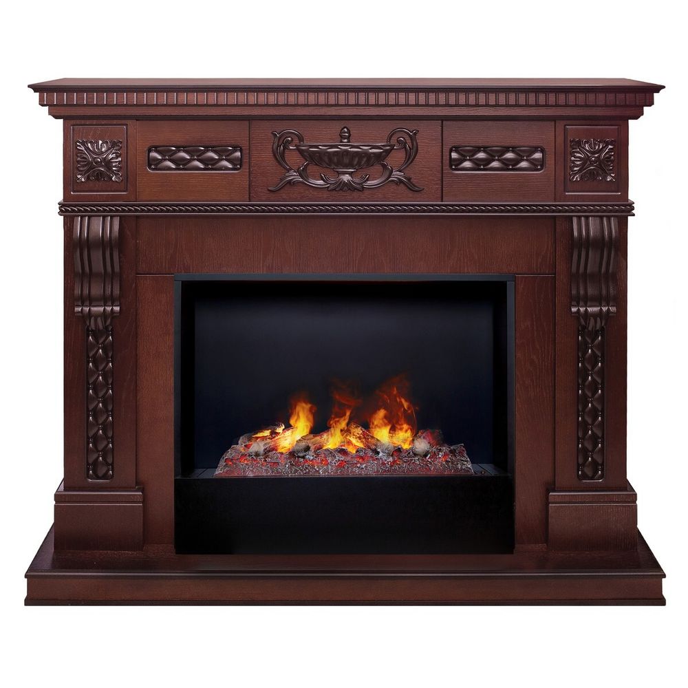 Электрокамин RealFlame Corsica Lux 25,5/26 AO античный дуб с очагом 3D Cassette 630