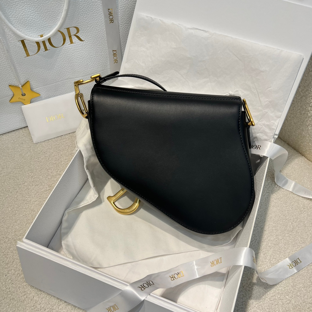 Christian Dior Medium Soft Saddle Bag with Strap