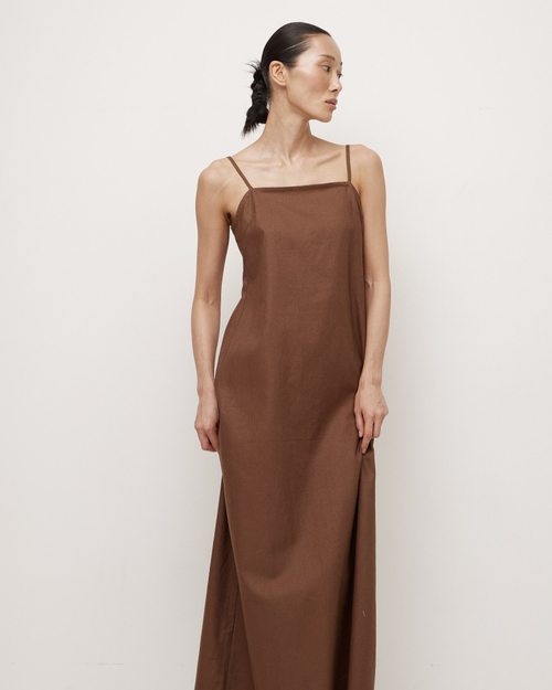 Seville Dress in Caramel